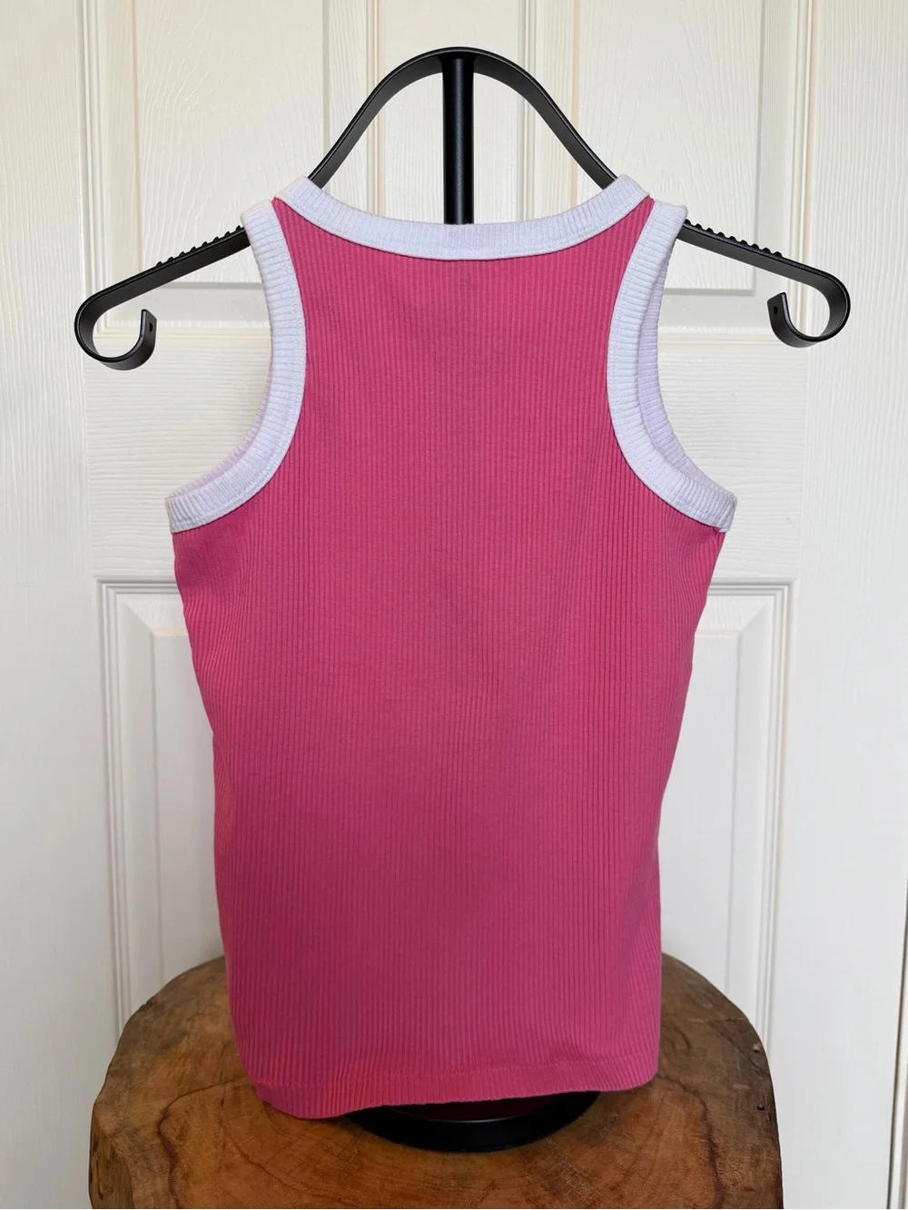 Old Navy Girls Ribbed Tank Top Bundle Size L 10-12 Pink Love Mint Daisy 2 Pack